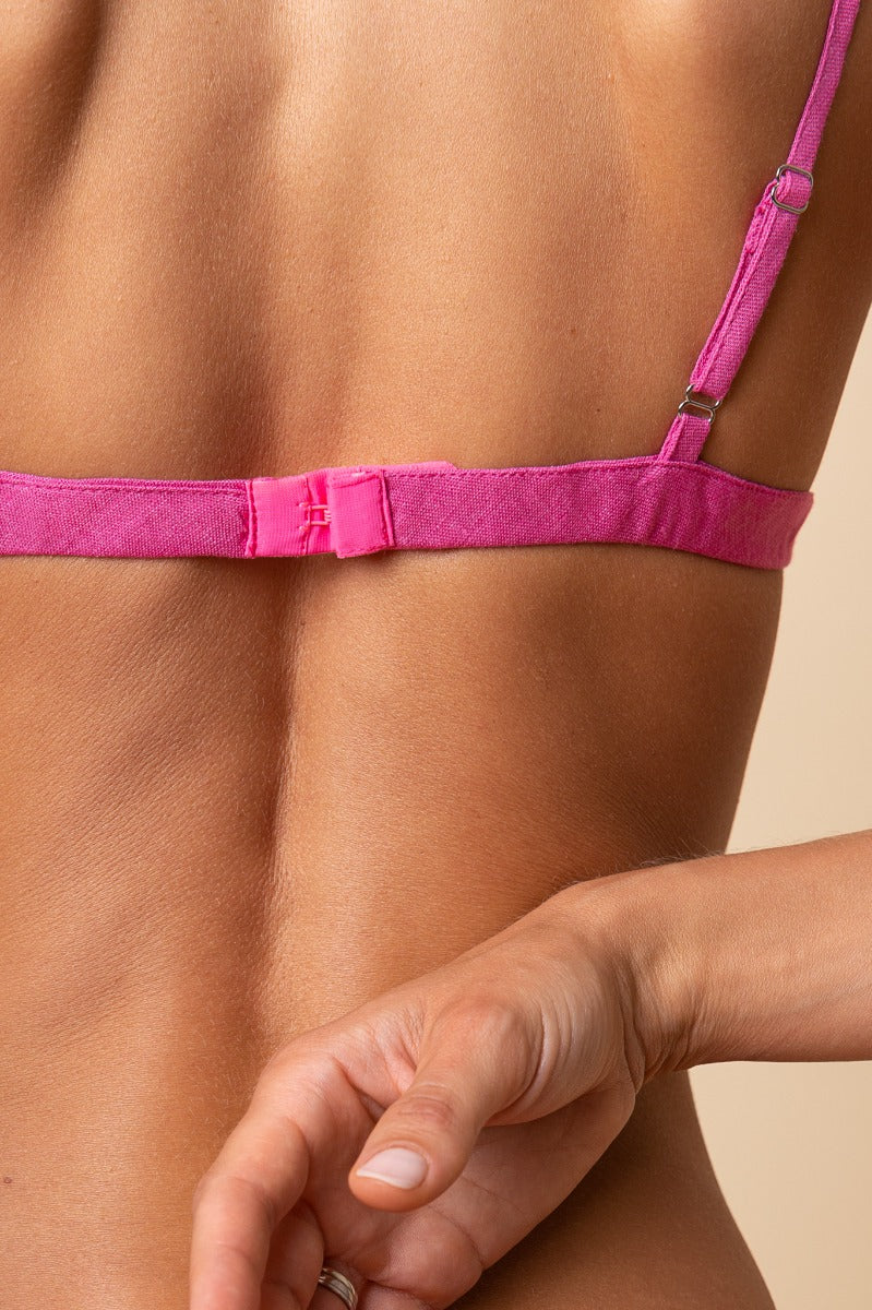 Linen Padded Bralette PENELOPE