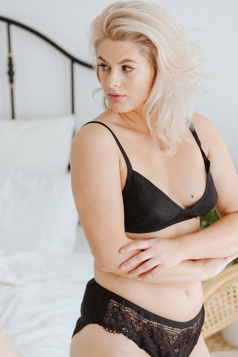 Linen Triangle Bra GISELLE