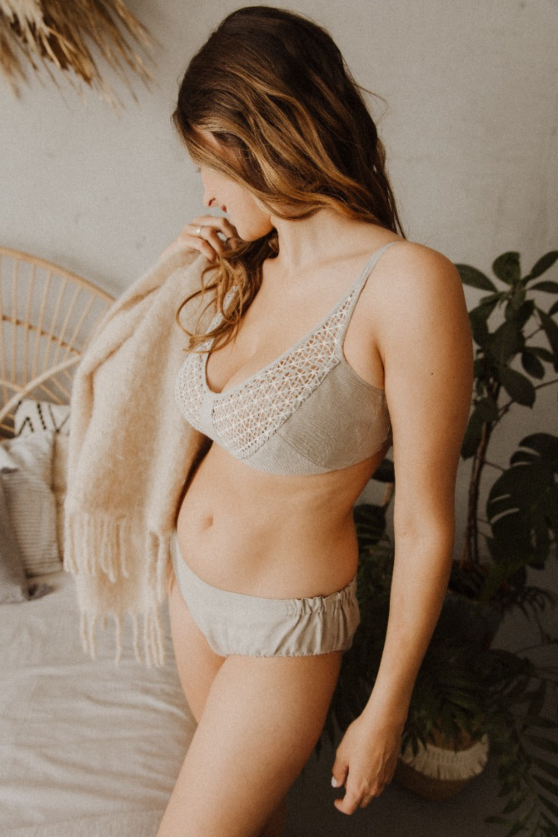 Linen High-Cut Brief ELEONOR