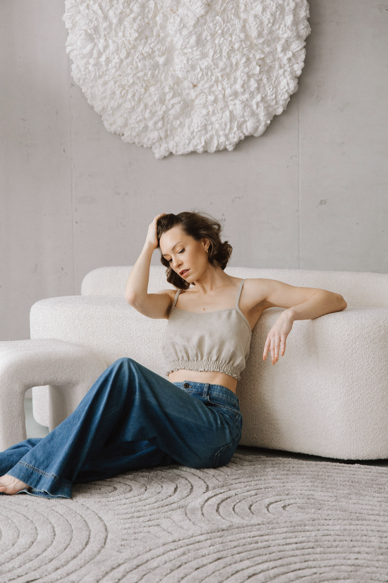 Linen Tank Bra ANDRE