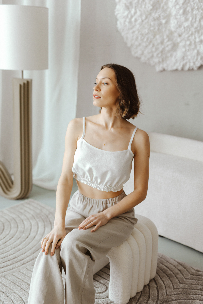 Linen Tank Bra ANDRE