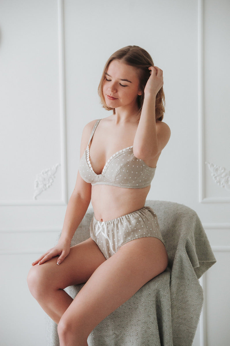 Linen High-Cut Brief ELLA