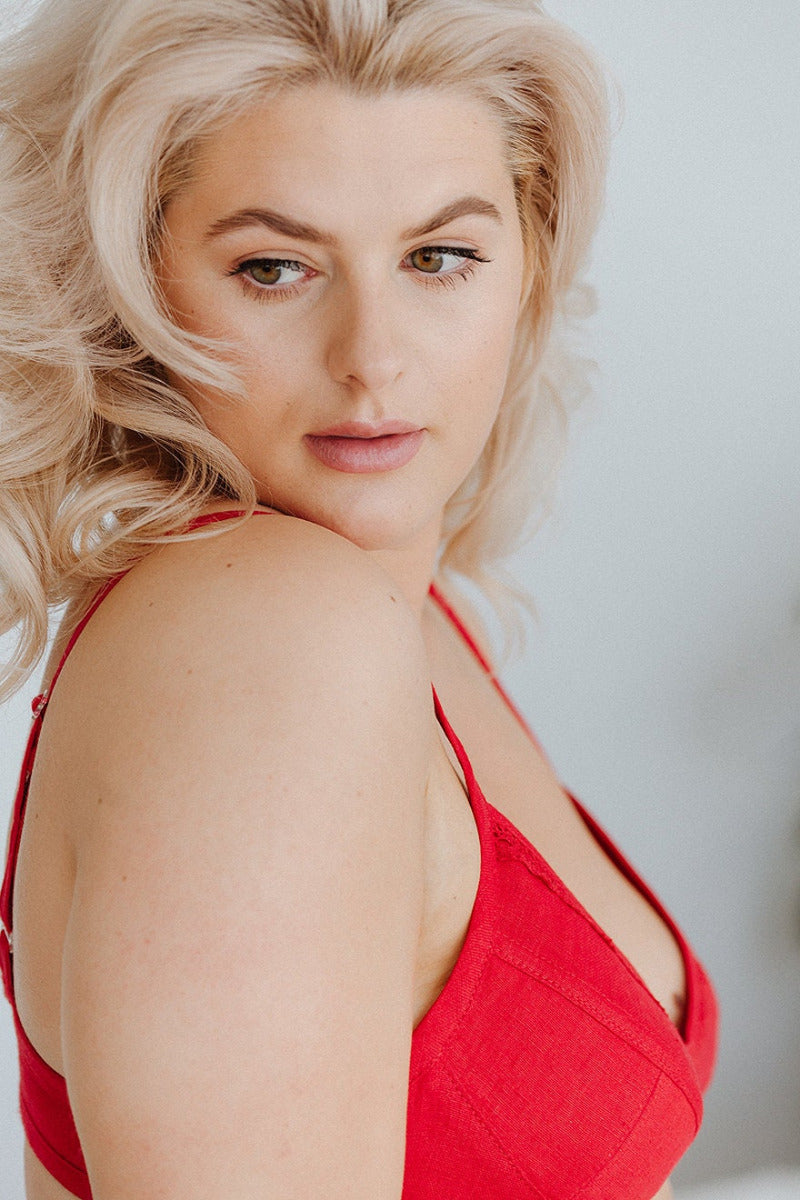 Linen Triangle Bra MONICA