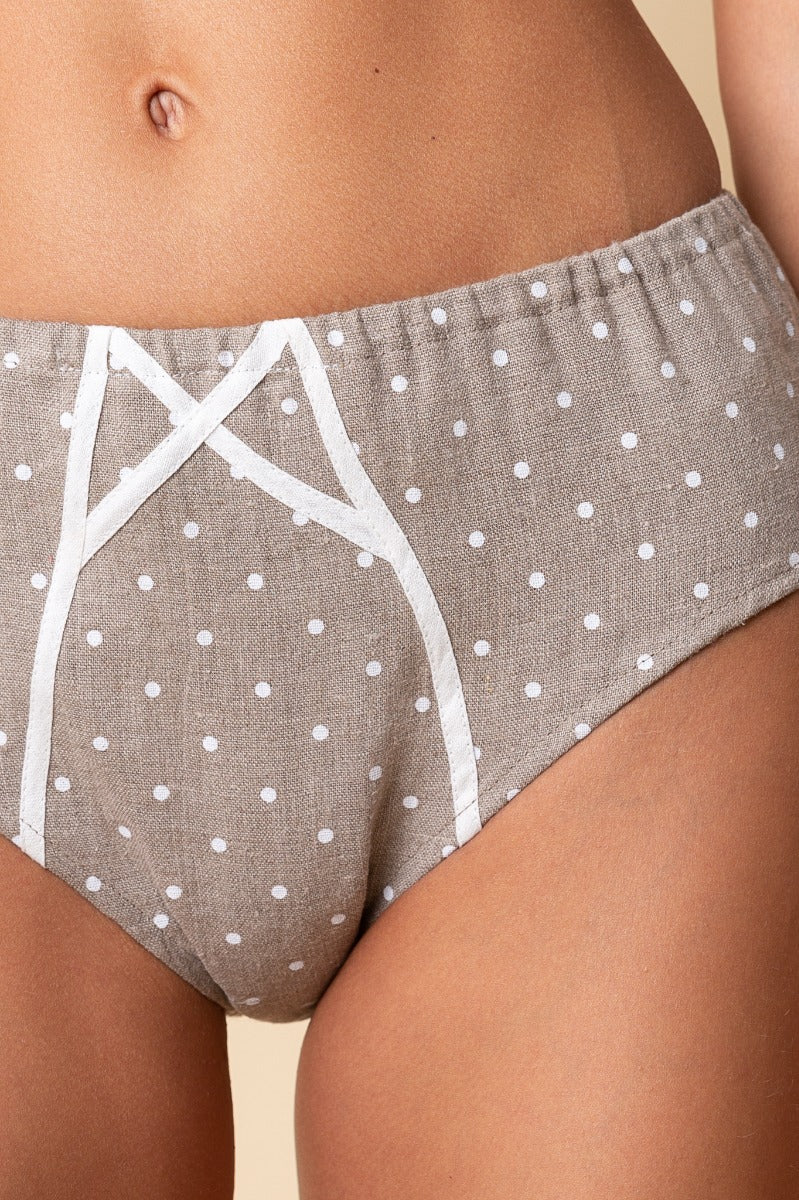 Linen High-Cut Brief ELLA