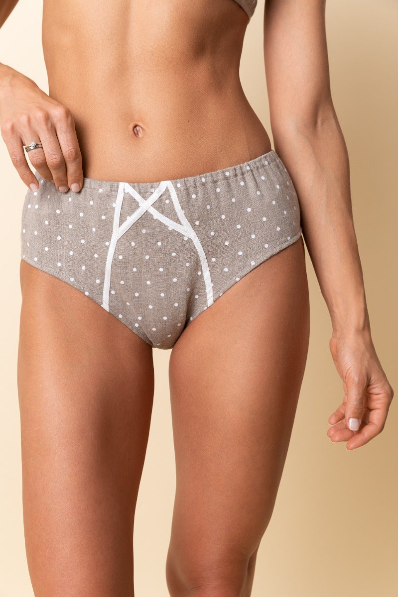 Linen High-Cut Brief ELLA