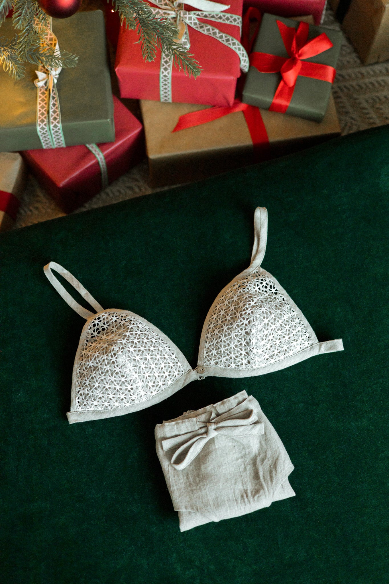 Linen Padded Bralette EVELYN